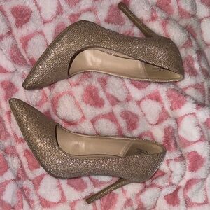 Elegant Gold Stiletto Heels